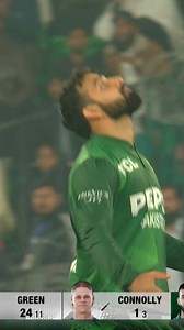 🎯 Middle-stump shattered! Perfect leg-break from Shadab cleans up Cooper Connolly⚡ 📺 Watch live in the UK region, sign up now at https://live.pcb.com.pk #PAKvAUS | #MateWeAreReady | #BackTheBoysInGreen | MJ1K | Pakistan Cricket Team