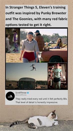 Eleven’s training outfit in Stranger Things 5 was inspired by Punky Brewster and The Goonies #st5