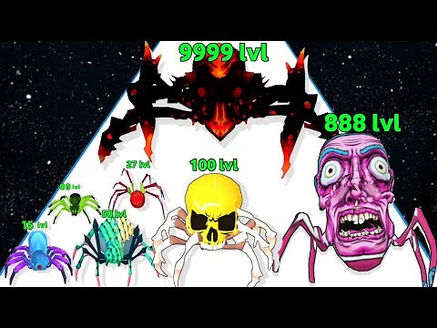 SPIDER EVOLUTION RUNNER - Level Up Spider Max Level, Latest Gameplay (Insect Evolution Run)