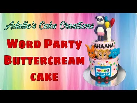 How to make Word Party theme cake
