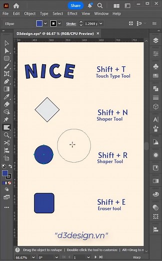 33K views · 299 reactions | Shortcuts To master in Illustrator #d3design #illustration #adobeillustrator #Adobe #design | D3design.vn | Facebook