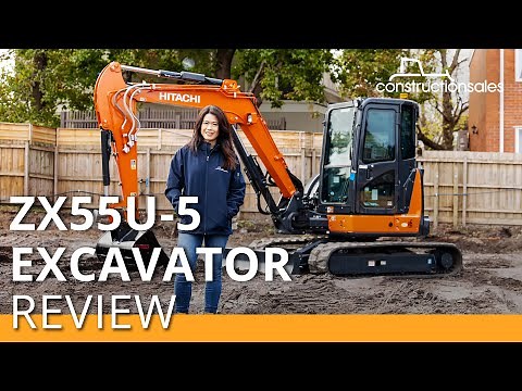 Hitachi ZX55U-5 mini excavator review | Small in size, big in productivity