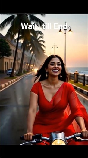 City Ride in Red Saree - Freedom of Choice #shorts #indianfashion