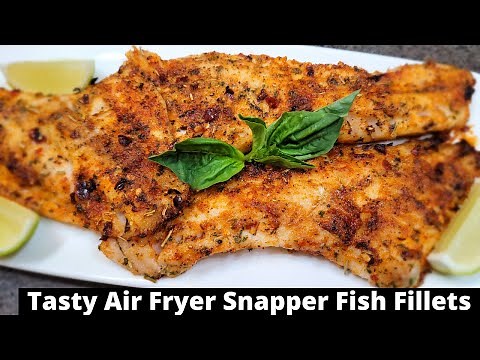 TASTY AIR FRYER RED SNAPPER FISH FILLETS || AIR FRYER RED SNAPPER FISH