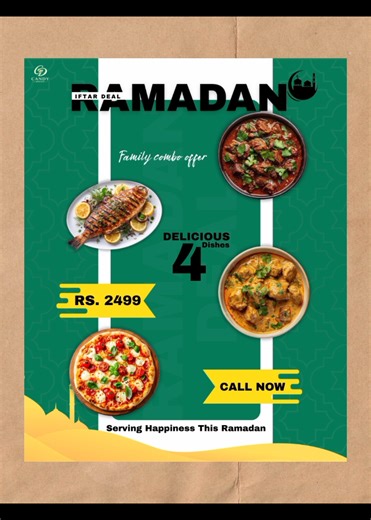 Ramadan Restaurant Poster Design Tutorial in Canva