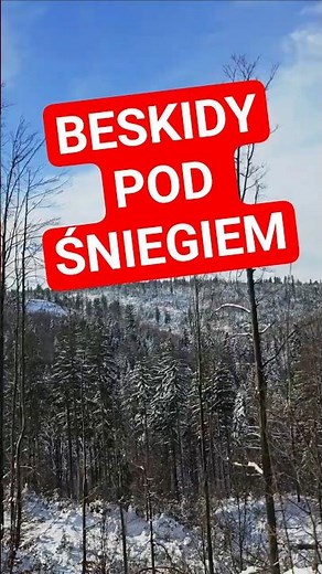 Zaśnieżone góry z Przełęczy Kubalonka❄️Wisła Głębce #shorts