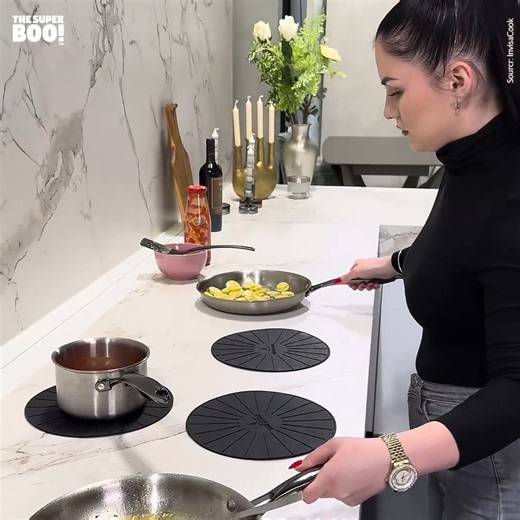 Invisacook is a hidden induction cooktop that works through porcelain countertops. No burners, no glass panels — just a smooth counter that doubles as a cooking surface. | Thesuperboo