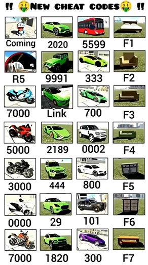 Indian Bikes Driving 3D || All NEW CHEATS CODES #shorts​ #short​