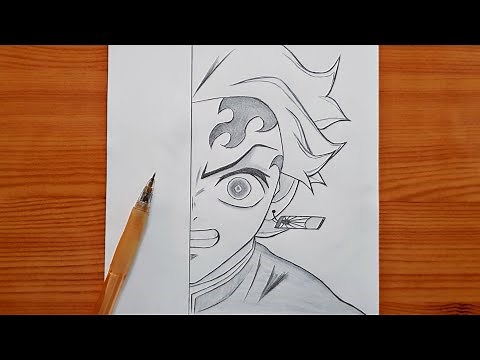 How to draw Tanjiro Kamado | Tanjiro step by step | easy drawing for beginners
