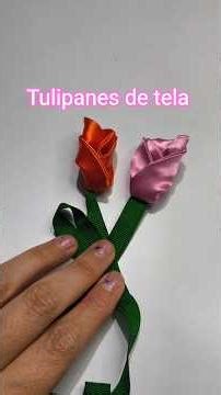 Fabric tulips #sewing #flowers #accessories #fashion #sewing