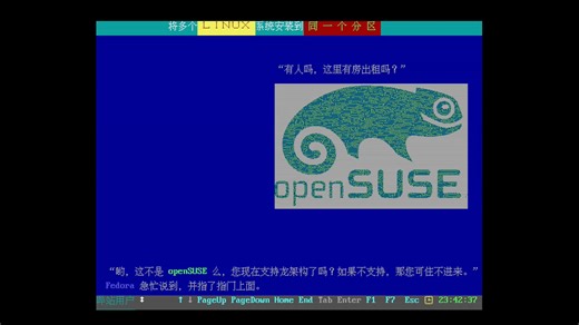 将多个 linux 系统安装到同一个分区