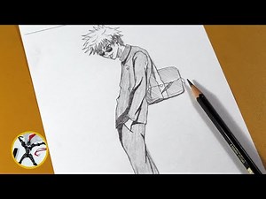 How to Draw Gojo Satoru Full Body | Jujutsu Kaisen Anime Drawing Tutorial