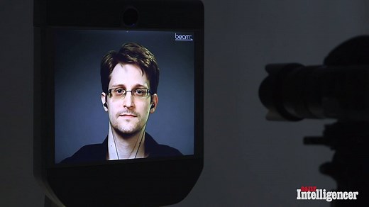 Edward Snowden travels the world virtually with this mobile robot. And he controls it all from Russia. | New York Magazine