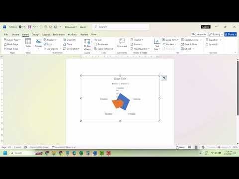 How to make a radar chart in Microsoft word