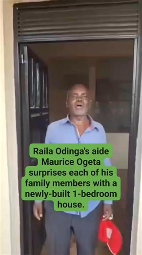 Raila Odinga's aide Maurice Ogeta surprises each of his family members with a newly-built 1-bedroom house. | 𝗞𝗘𝗡 𝗥𝗘𝗡𝗗𝗘 𝗞𝗘.