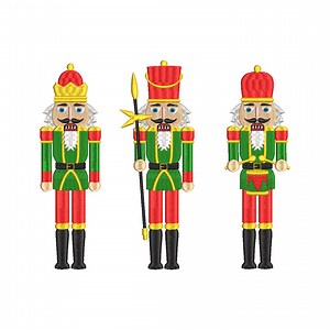 3 Individual Nutcracker Embroidery Design, 13 Sizes, Nutcracker Christmas Fall Machine Embroidery Design, Christmas Embroidery Design File - Etsy