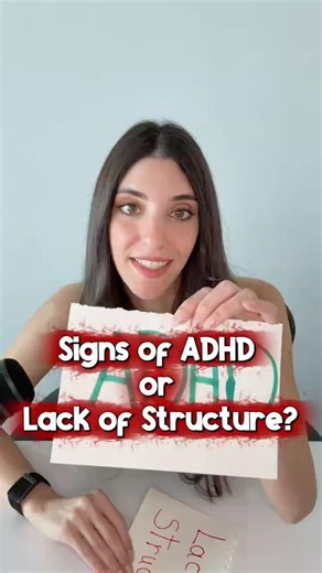 Signs of ADHD.