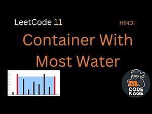 LeetCode 11 | Container With Most Water | Two Pointer Approach Explained | HINDI