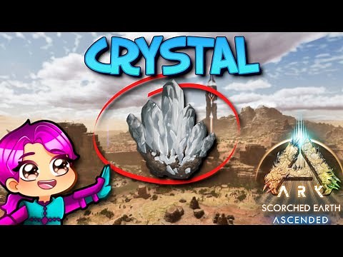 WHERE TO FIND CRYSTAL - SCORCHED EARTH - Ark Survival Ascended