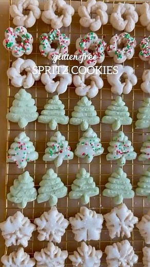 GF Spritz Cookie! 🎄 My fool-proof recipe! Easy to work with dough that holds it shape #glutenfree