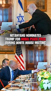 Israeli Prime Minister Benjamin Netanyahu - בנימין נתניהו announced during a visit to the White House that he has nominated President Donald J. Trump for the Nobel Peace Prize. | Fox News