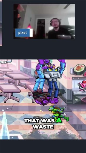 Ninja Turtle Unleashes EPIC Combos Against Robot Boss! #shorts