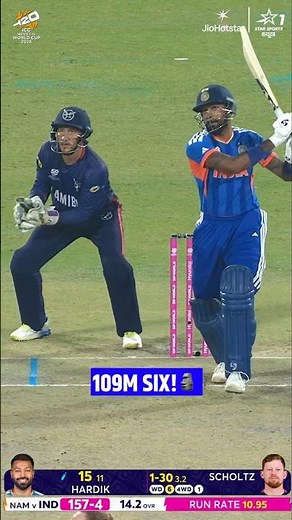 Longest Six by Hardik Pandey