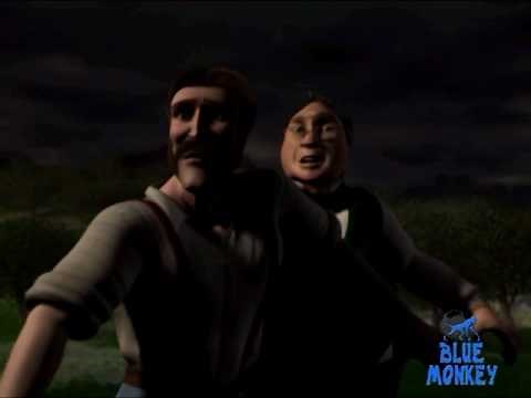 Blue Monkey War of the Worlds animaition