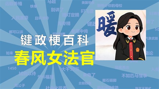 春风女法官是什么梗【键政梗百科71】
