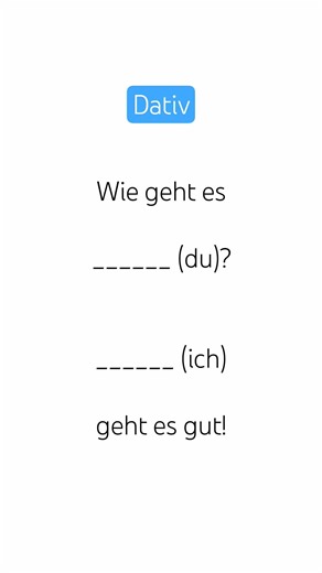 A1, A2, B1, Learn German, German grammar, #dative #mir #dir German grammar, exercises, exercises