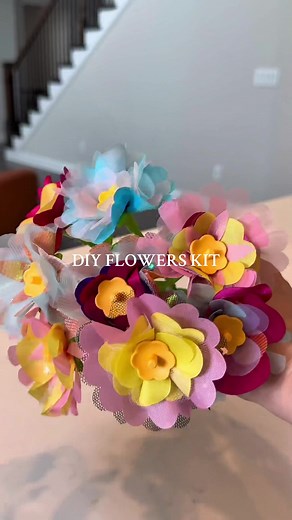 DIY Fabric Flower Bouquet Kit for Kids