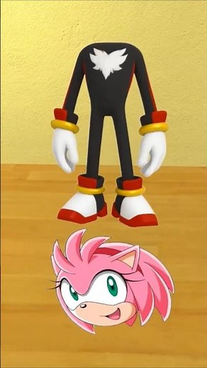 GUESS SHADOW SONIC REAL HEAD WITH AMY SONIC KNUCKELS in GARRYS MOD