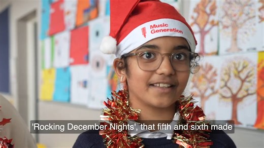 Music Generation Ireland on Instagram: "@musicgenoffaly young musicians gave us the inside scoop on the making of "Rocking December Nights"! 🎄 They shared their experience of the songwriting process and their favourite lyrics from the Christmas track! 🎶 🧤 🍬 “Rocking December Nights” is an original, not-for-profit Christmas single created by young musicians from St. Philomena’s NS and Scoil Eoin Phóil II Naofa in Tullamore. Guided by Musician Educators Aoibheann McKnight and Emma Goulding, th