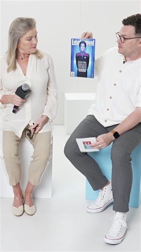 88K views · 1K reactions | Kate Mulgrew reacts to her first Entertainment Weekly cover from 1995 #StarTrekProdigy | Entertainment Weekly | Facebook