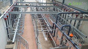 Construction nearly finished and ready for cows. New parlour, handling facilities, cubicles and calving area under one roof. Design and planning completed by Grasstec https://www.grasstecgroup.com/agri-services/agri-services/farmyard-design/ | Grasstec