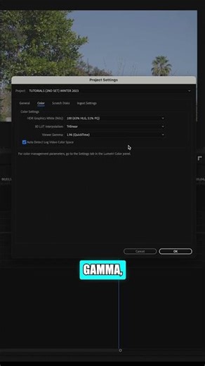 Automatically Convert Log Footage to Rec 709 (EASY!) - Premiere Pro 2023 #shorts