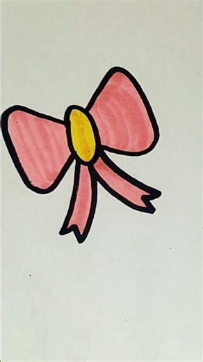 Bow drawing for kids #bow #viral #drawing #trending #art #kidsfun