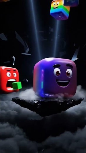 Different CUBES come to this main cube and destroy it completely.