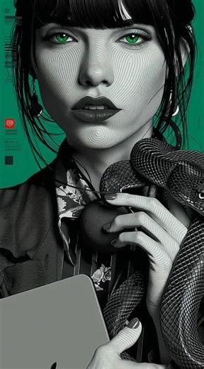 Vector Venom: Neon Eve Graphic Breakdown | Serpent, Apple & MacBook