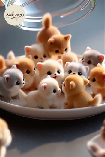 Funny Fantasy Baby Cat Creatures #ambientmusic #backgroundmusic #calmmusic #deepfocus