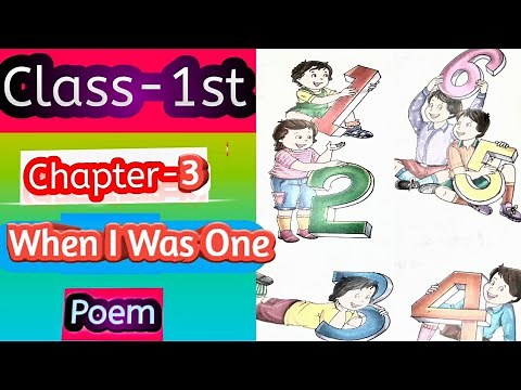 1st | English | CH-3 | When I was one | poem by A A Milne | V-1 Cordova joyful learning book class 1