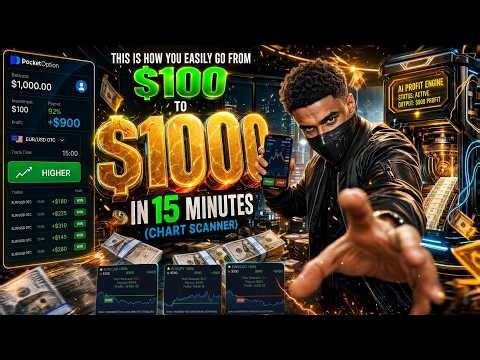 AI Trading Bot: $100 to $1000 in 15 Min | How To Trade Binary Options
