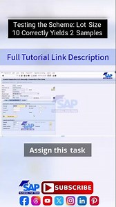 Testing the Scheme Lot Size 10 Correctly Yields 2 Samples | SAP QM Master Data | Sampling Procedure