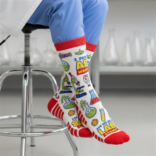 Lab Week 2026 Crew Socks, Lab Week Contest, Lab Week 2026 Medical Science Gift, Funny Lab Story Socks for Med Tech MLS MLT Team Appreciation - Etsy