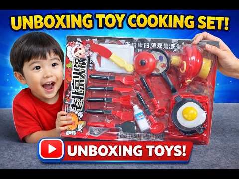 Unboxing Toy Kitchen Set for Kids 👩‍🍳 | Cooking Playset Review & Demo