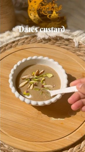 Dates custard 🍮🌙 #iftar #datesshake #foodshorts