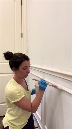 This powder bath started as classic builder-grade: basic, bright white, and begging for a personality. So we gave it one—the easy way: • Box molding on the lower third of the walls for instant architectural charm • A bold, high-end wallpaper moment on the top half • Zero demo. Zero regrets. Follow along—2026 is the year we make charm happen, one room at a time. #PowderBathGlowUp #BoxMoldingMagic #WallpaperThatWorks #DIYDesign #GrandmillennialWithATwist