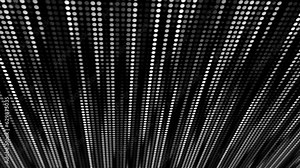 Light show of glowing LED lines. Abstract animation.. Monochrome looped seamless disco background.