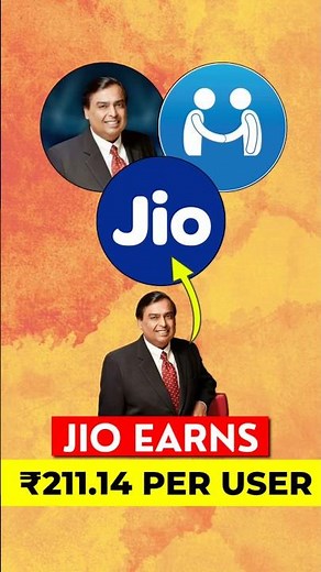 Jio Earns ₹211.14 Per User 🤯 #shorts #jio
