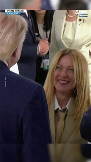 Meloni-Trump viral moment from G7 2026